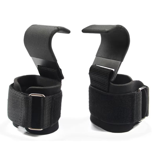 Professional Weight Lifting Hooks with Wrist Wraps and Hand-Bar Straps for Enhanced Support in Gym Workouts and Powerlifting